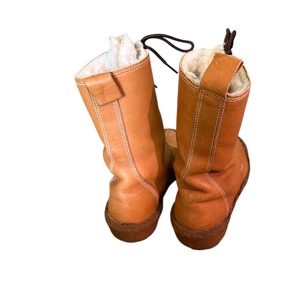 Blonde Canada Tan Leather Women's Boots 8 - Picture 6 of 12